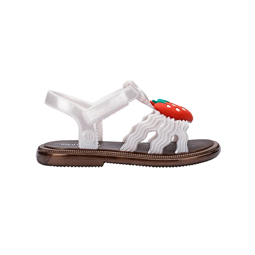 Mini Melissa Hip Sandal, Pearly White
