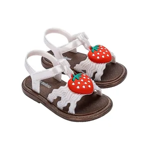 Mini Melissa Hip Sandal, Pearly White