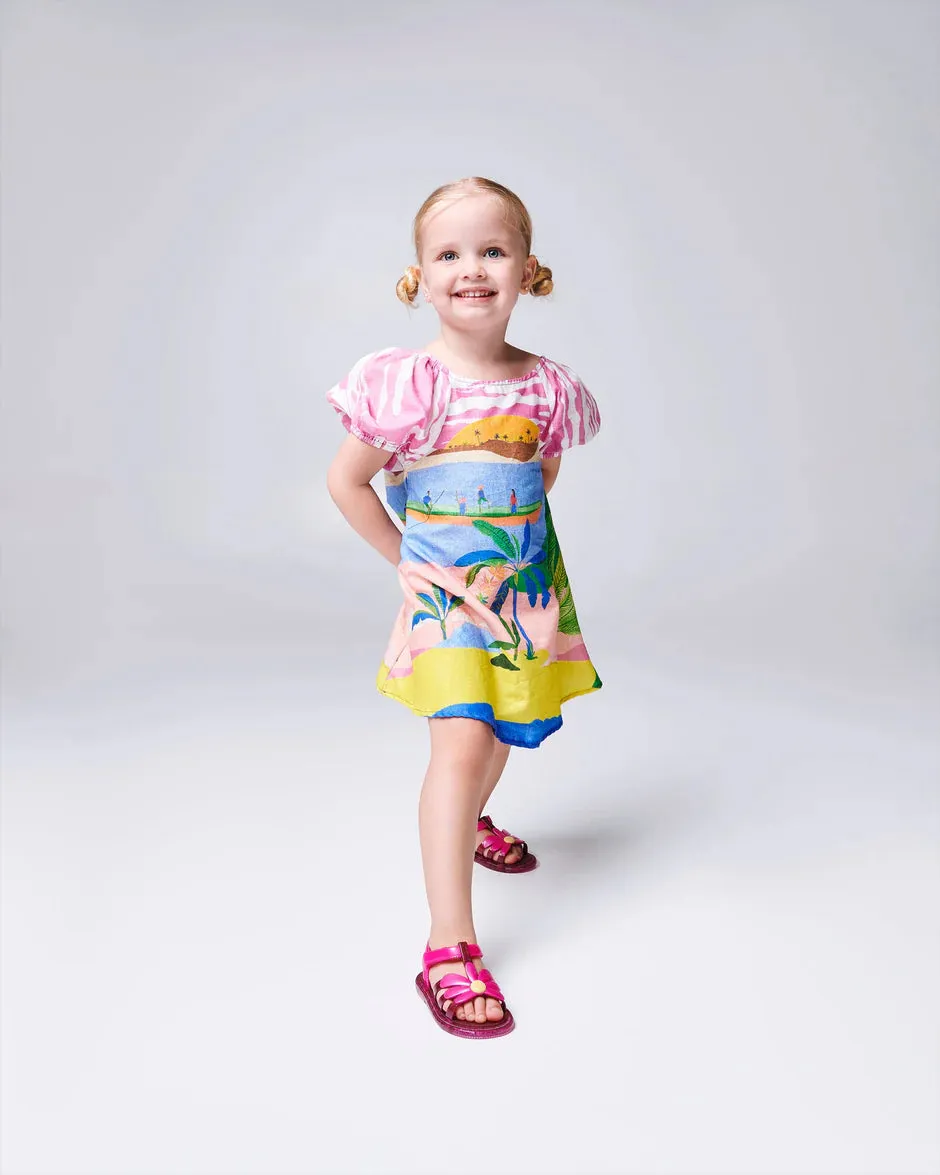 Mini Melissa - Hot Pink Hip Bloomy