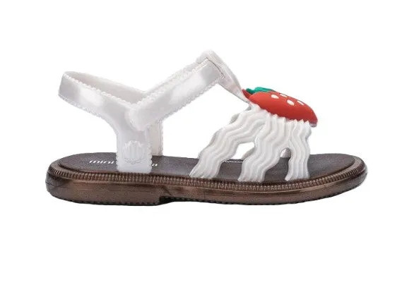Mini Melissa Pearly White Strawberry Hip Toddler Sandals 35957-BD753