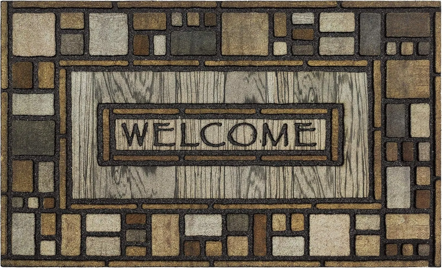 Mohawk Home Doorscapes Drifted Nature Entryway Door Mat, 18" x 30", Multi