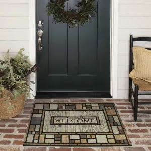 Mohawk Home Doorscapes Drifted Nature Entryway Door Mat, 18" x 30", Multi