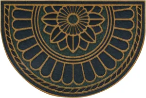 Mohawk Home Swirl Style Casual Ornamental Denim Blue 2' X 3' All Weather Outdoor Door Mat Perfect for Porch, Garage