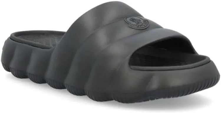 Moncler Men's Lilo Black Rubber Slides