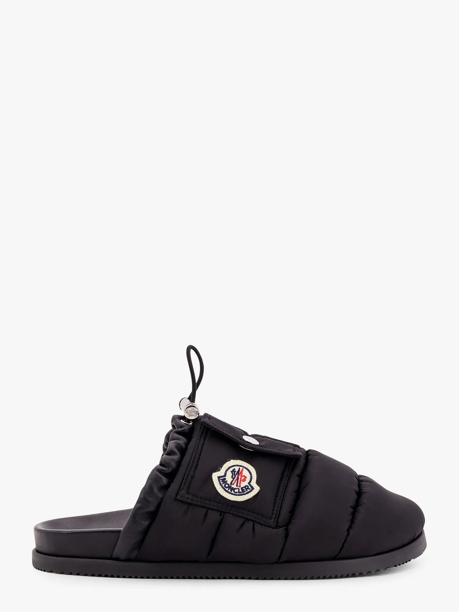 Moncler Mon Pocket Padded Leather And Nylon Mule