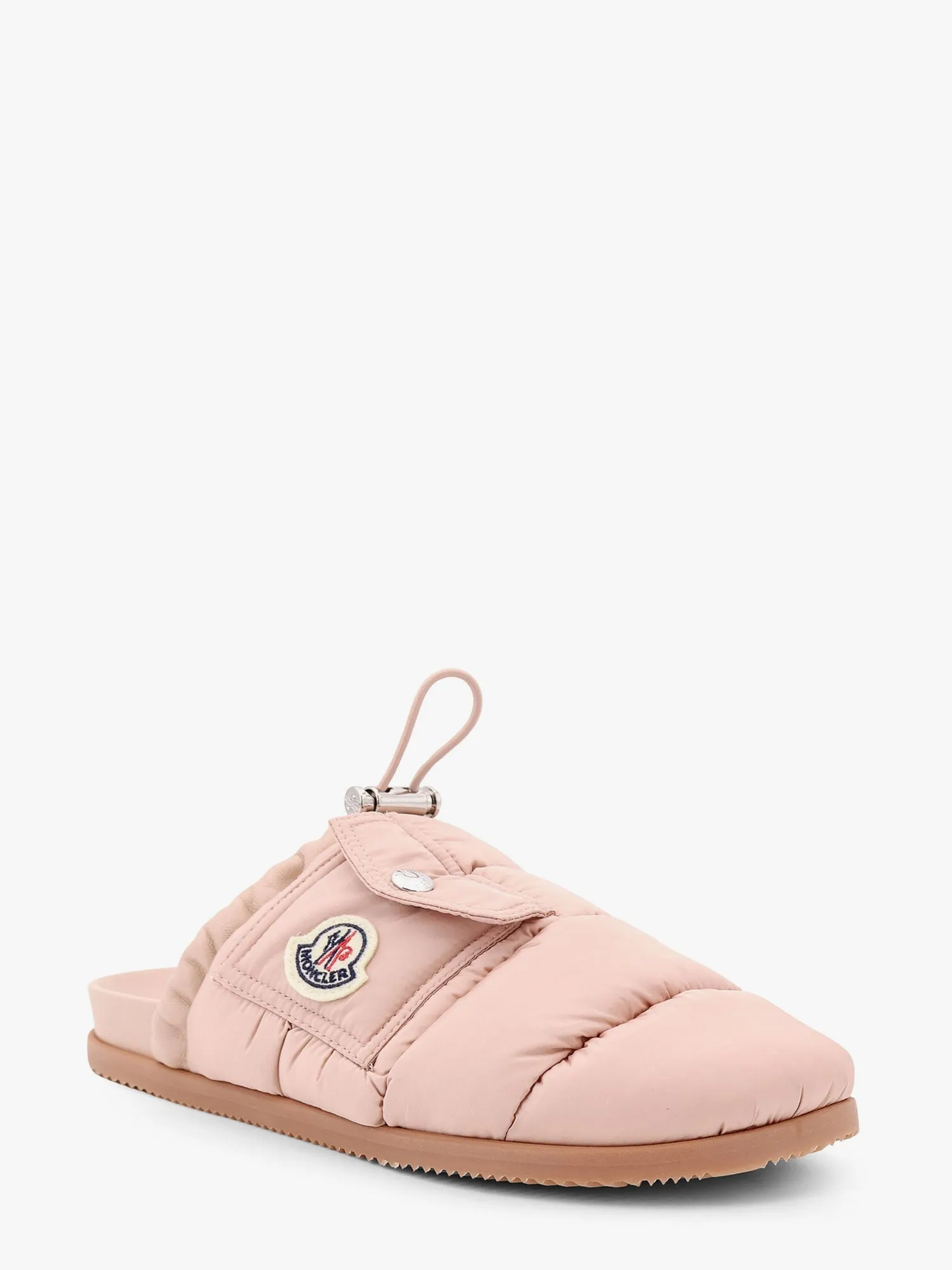 Moncler Mon Pocket Padded Leather And Nylon Mule