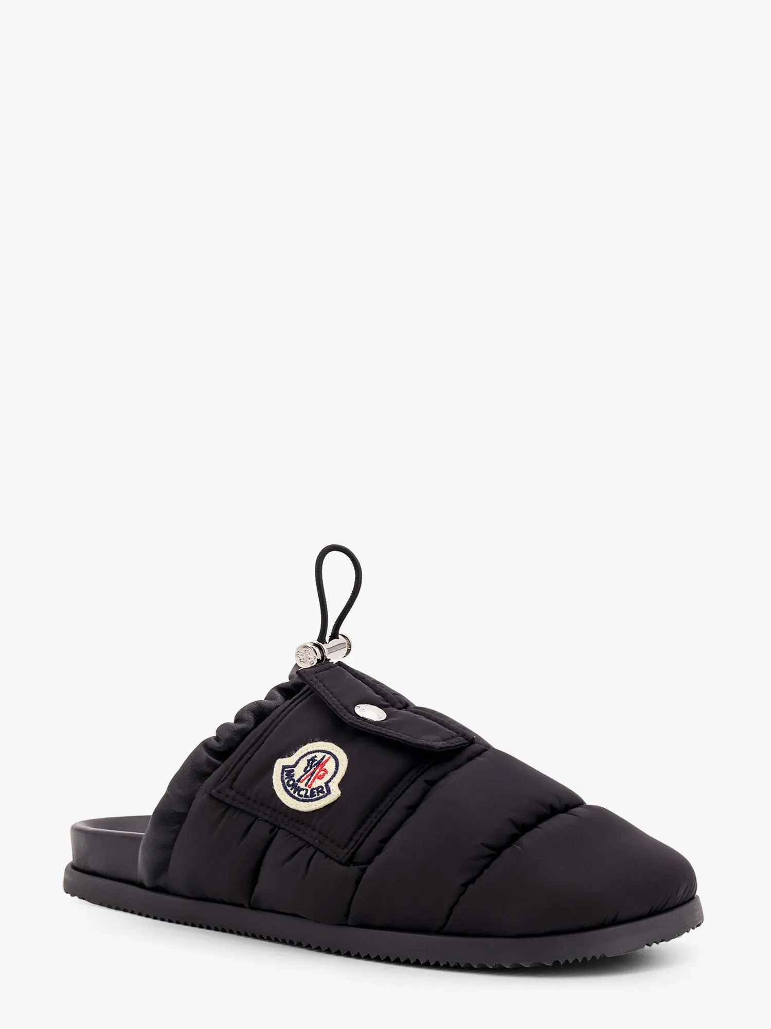 Moncler Mon Pocket Padded Leather And Nylon Mule