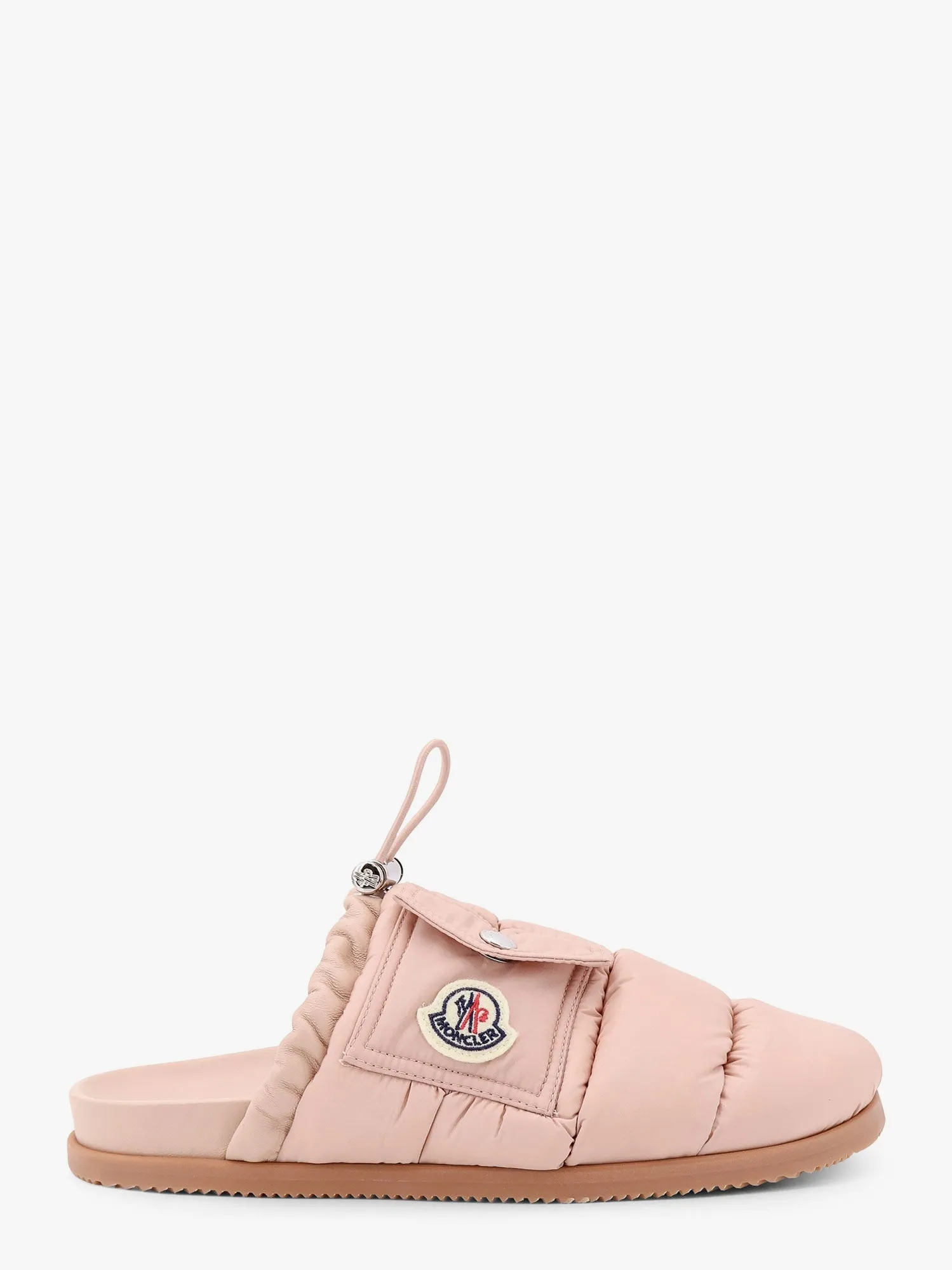 Moncler Mon Pocket Padded Leather And Nylon Mule