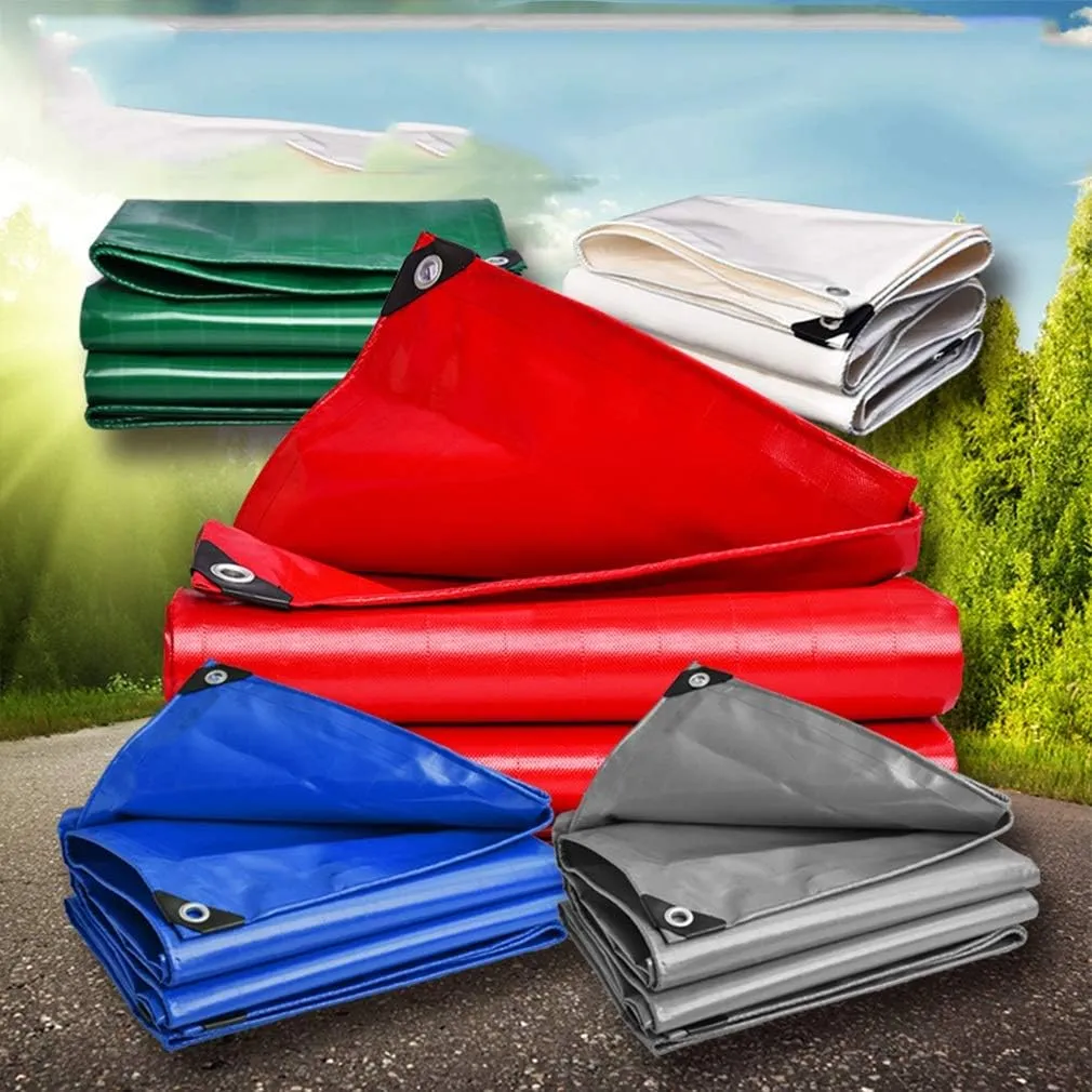 Multipurpose Cover Ground Tent Trailer Cover Waterproof Ground Tent Trailer Cover Multiple Sizes Double Layer Swimming Pool Cover Durable Trampoline (Color : A, Size : 10x15m)