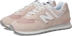 New Balance Unisex 574 V2 Familiar Ground Sneaker, Pink/White, 5.5 US Men