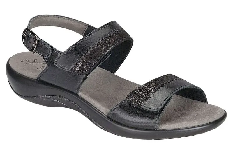 Nudu Heel Strap Sandal Midnight