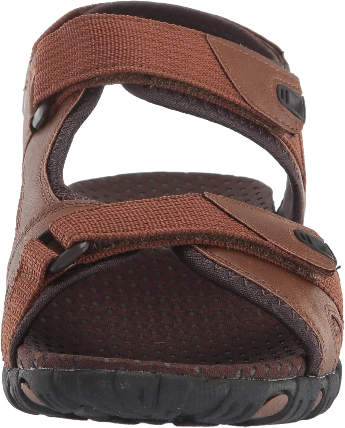 Nunn Bush Men's Rio Bravo Three Strap Outdoor Sport River Sandal with Hook and Loop Closure