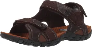 Nunn Bush Men's Rio Bravo Three Strap Outdoor Sport River Sandal with Hook and Loop Closure