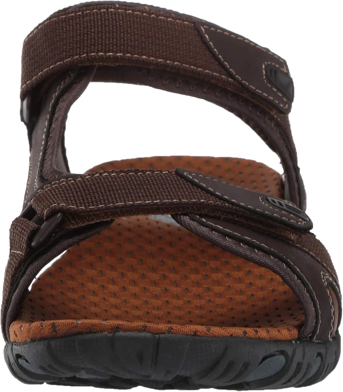 Nunn Bush Men's Rio Bravo Three Strap Outdoor Sport River Sandal with Hook and Loop Closure
