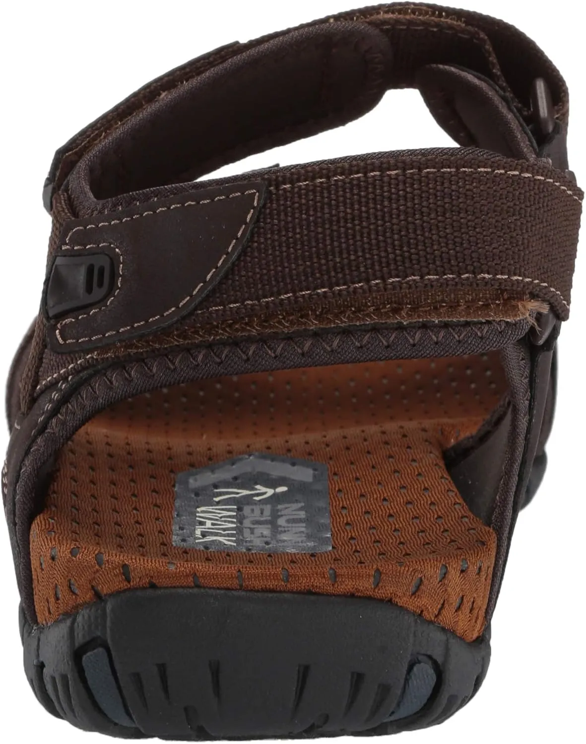 Nunn Bush Men's Rio Bravo Three Strap Outdoor Sport River Sandal with Hook and Loop Closure