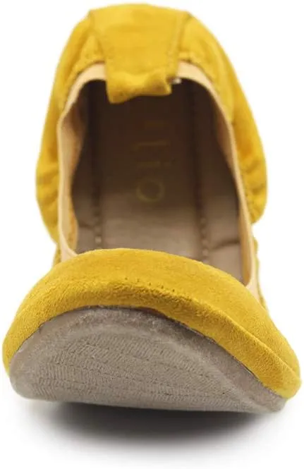 Ollio Women's Shoes Faux Suede Comfort Ballet Flat