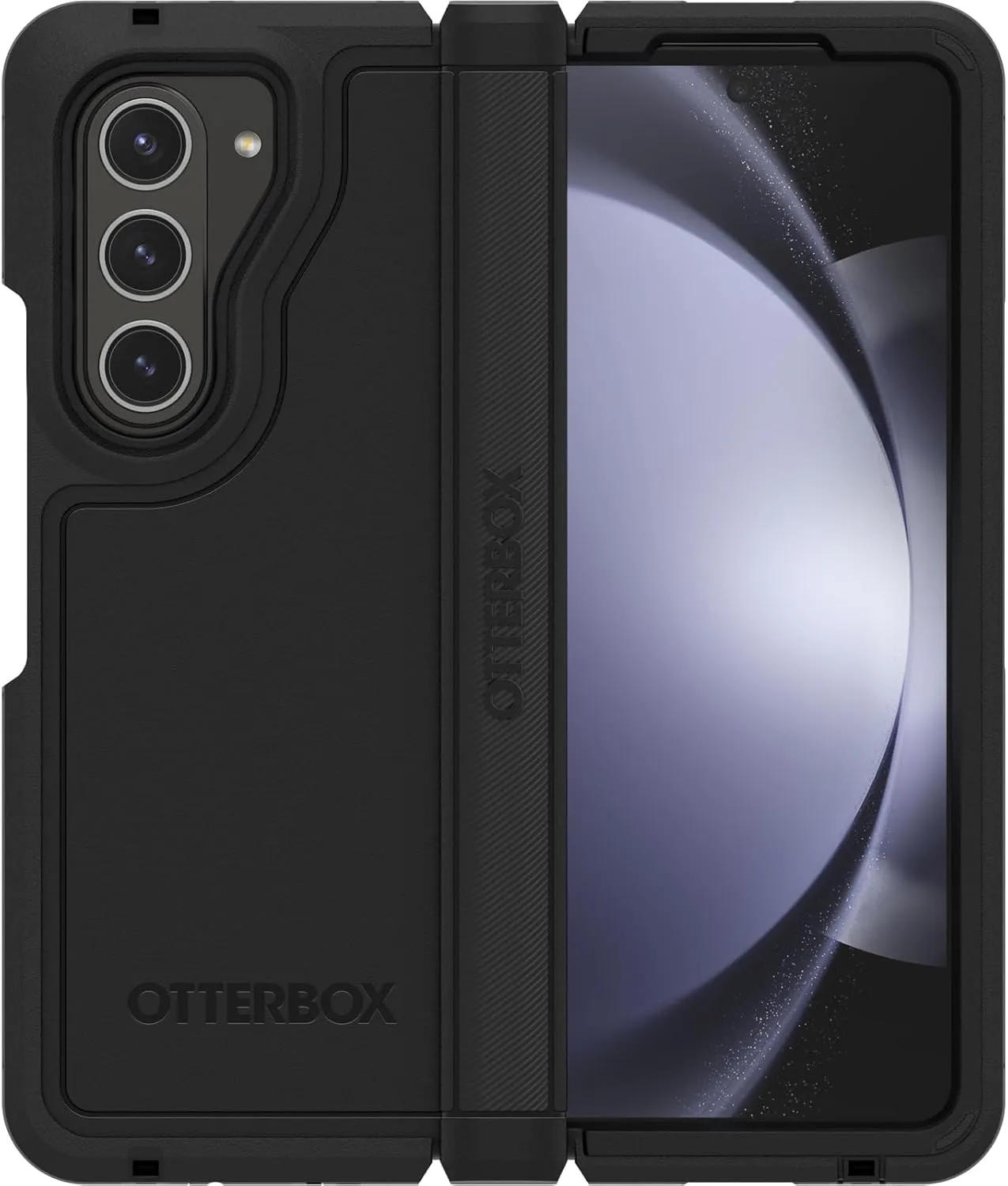 OtterBox Galaxy Z Fold5 Defender Series XT Case - Black, screenless, Rugged Hinge Protection, Lanyard Attachment, PowerShare and Wireless Charging Compatible
