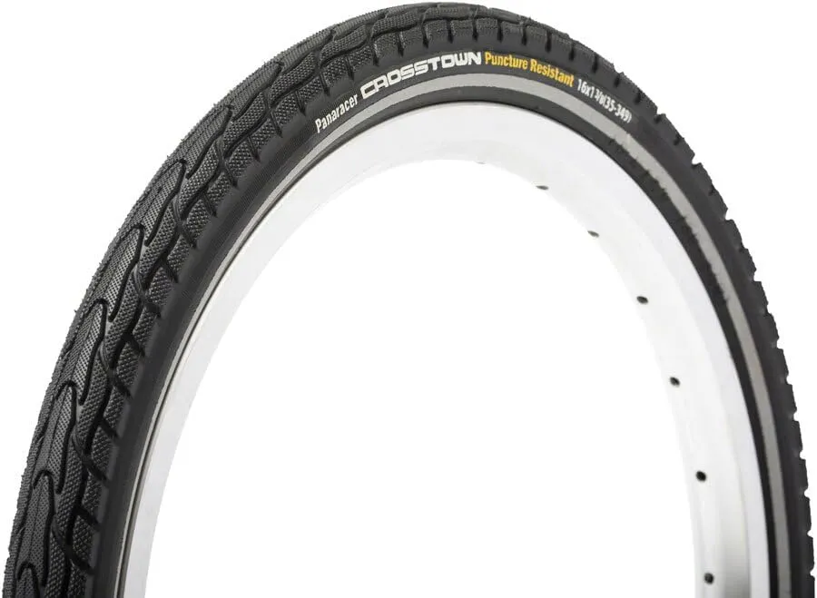 Panaracer Crosstown Tire - 16 x 1-3/8, Clincher, Wire, Black/Black