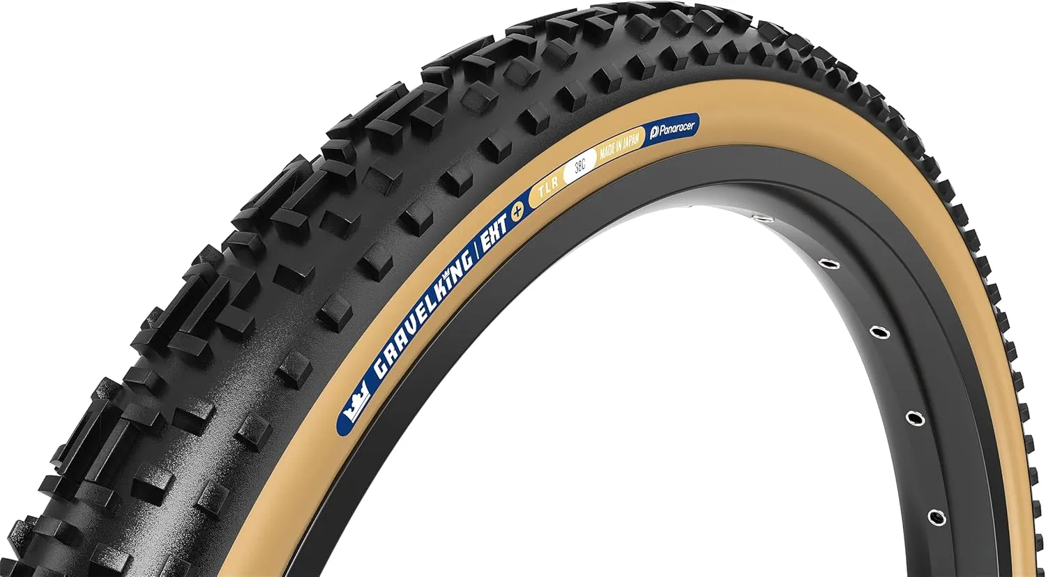 Panaracer GravelKing EXT Plus Tire - 700 x 45, Tubeless, Folding, Black/Brown