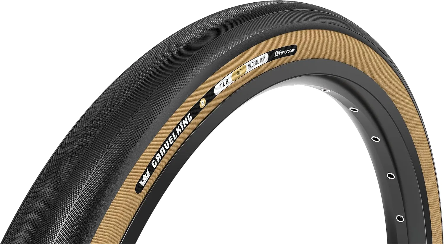 Panaracer GravelKing Slick R Tire - 700 x 40, Tubeless, Folding, Black/Amber
