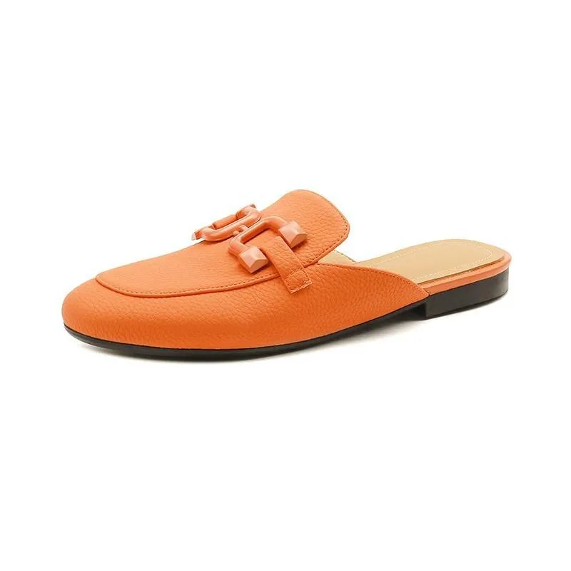 Pastel Horsebit Buckled Mule Slippers - 6 Colors
