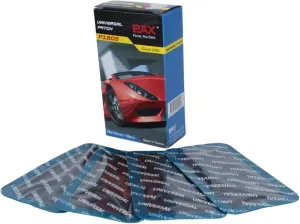 PAX 10 Pcs 60 x 110mm Rectangle Universal Tube and Tire Patches, Radial and Bias Flat Tires Punctures Repair, for Car, Truck, Tractor, Agricultural Vehicles, BMX, ATVs, Any Inflatable Rubber