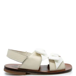 Pepe Vanilla Double Bow Sandal