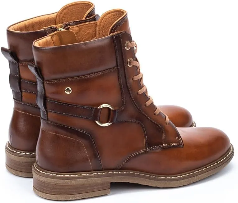 PIKOLINOS Flat Ankle Boots Leather Aldaya for Woman