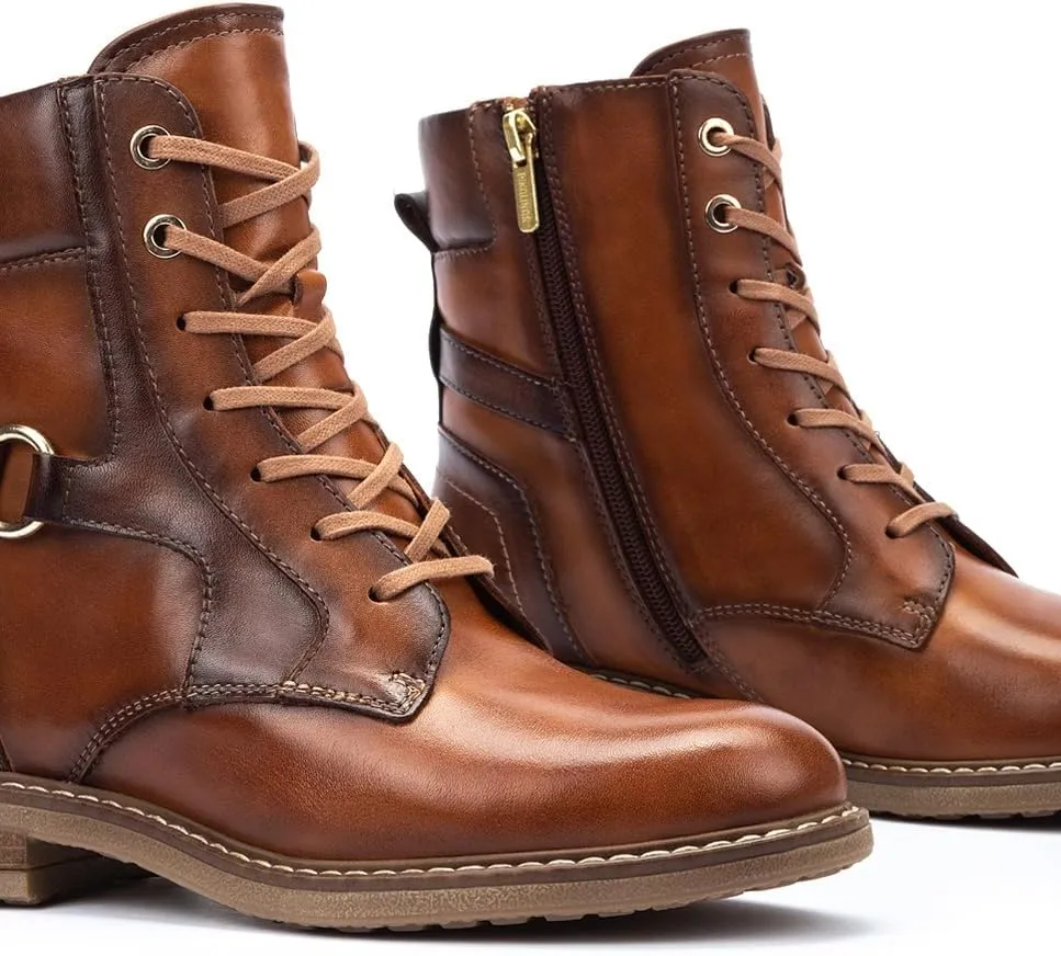 PIKOLINOS Flat Ankle Boots Leather Aldaya for Woman