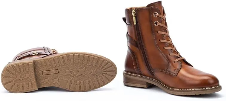 PIKOLINOS Flat Ankle Boots Leather Aldaya for Woman