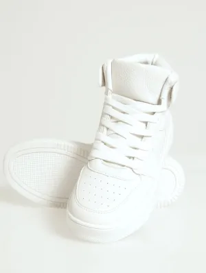 Pin Punch Vamp Sneaker - White
