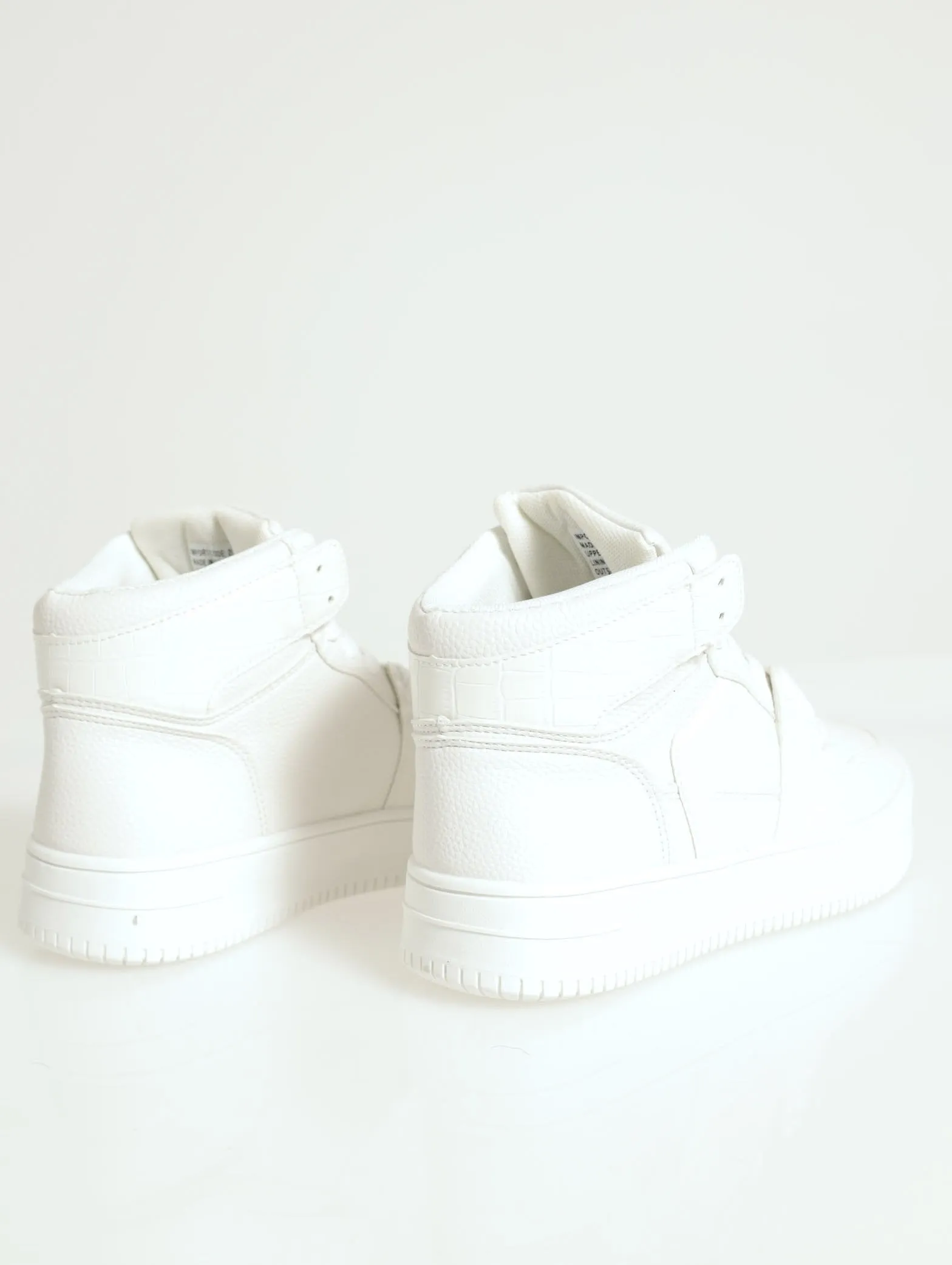 Pin Punch Vamp Sneaker - White