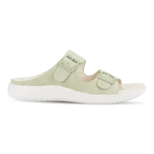 Polly women's naturale tone buckle strap mule