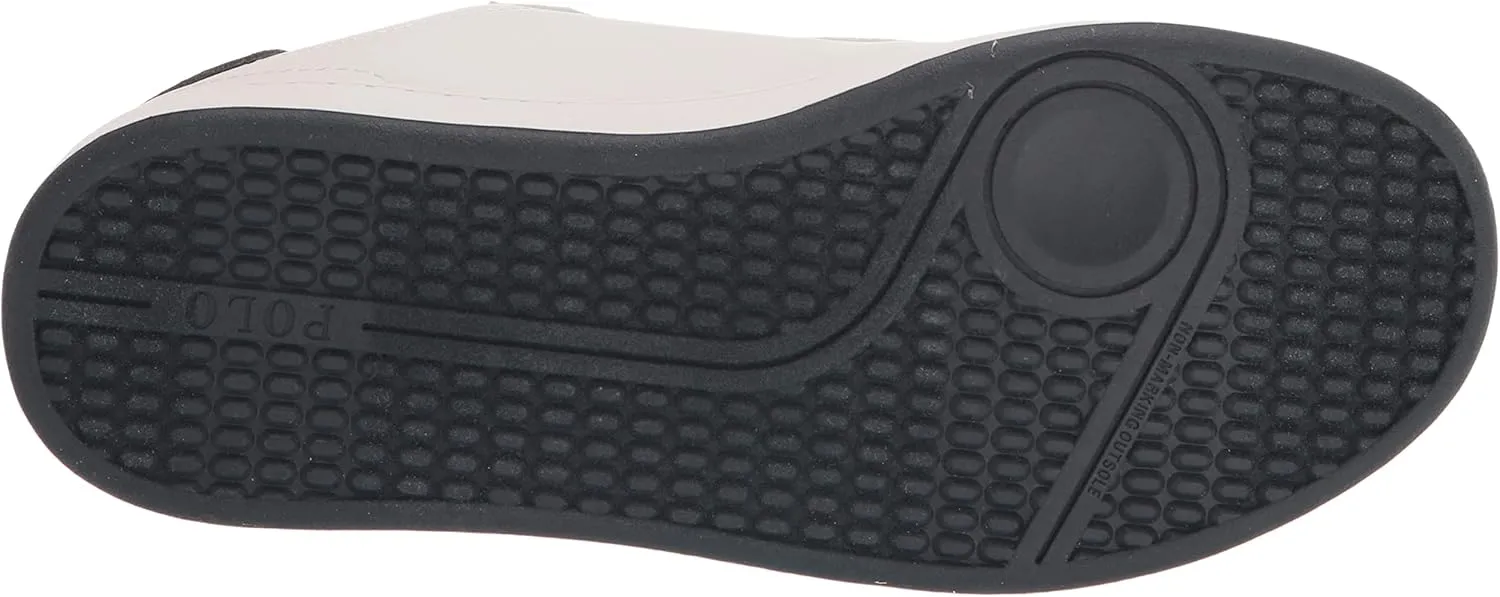 POLO RALPH LAUREN Boy's Heritagecourtbear Wht/Ny/Tggle Sneaker