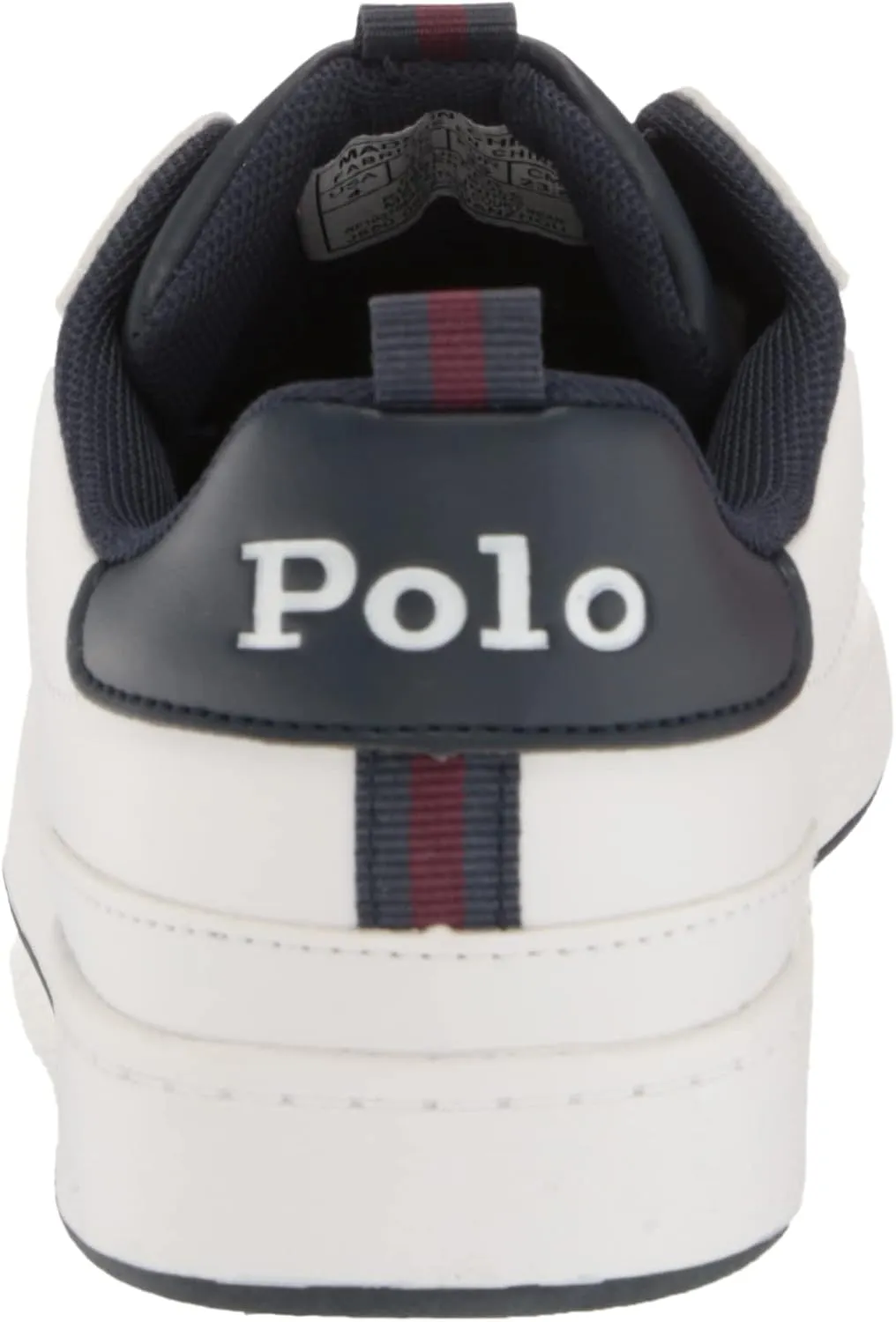 POLO RALPH LAUREN Boy's Heritagecourtbear Wht/Ny/Tggle Sneaker