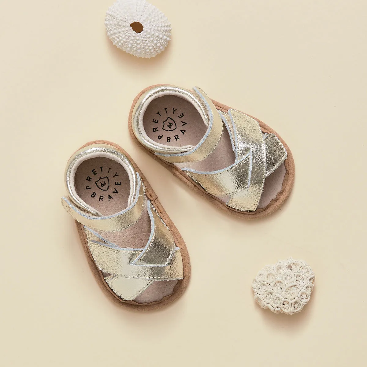 Pretty Brave Baby Criss-Cross - Gold