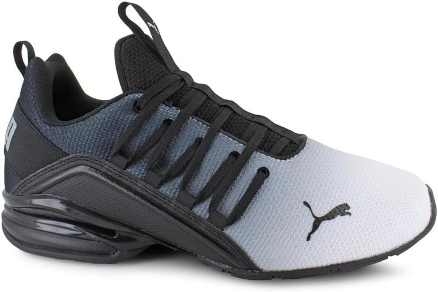 PUMA Axelion Fade 2 Running Shoe - Men's - White/Black, 10.5 M US