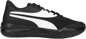PUMA Men's Triple Low Basketball Sneaker, Black White, 10