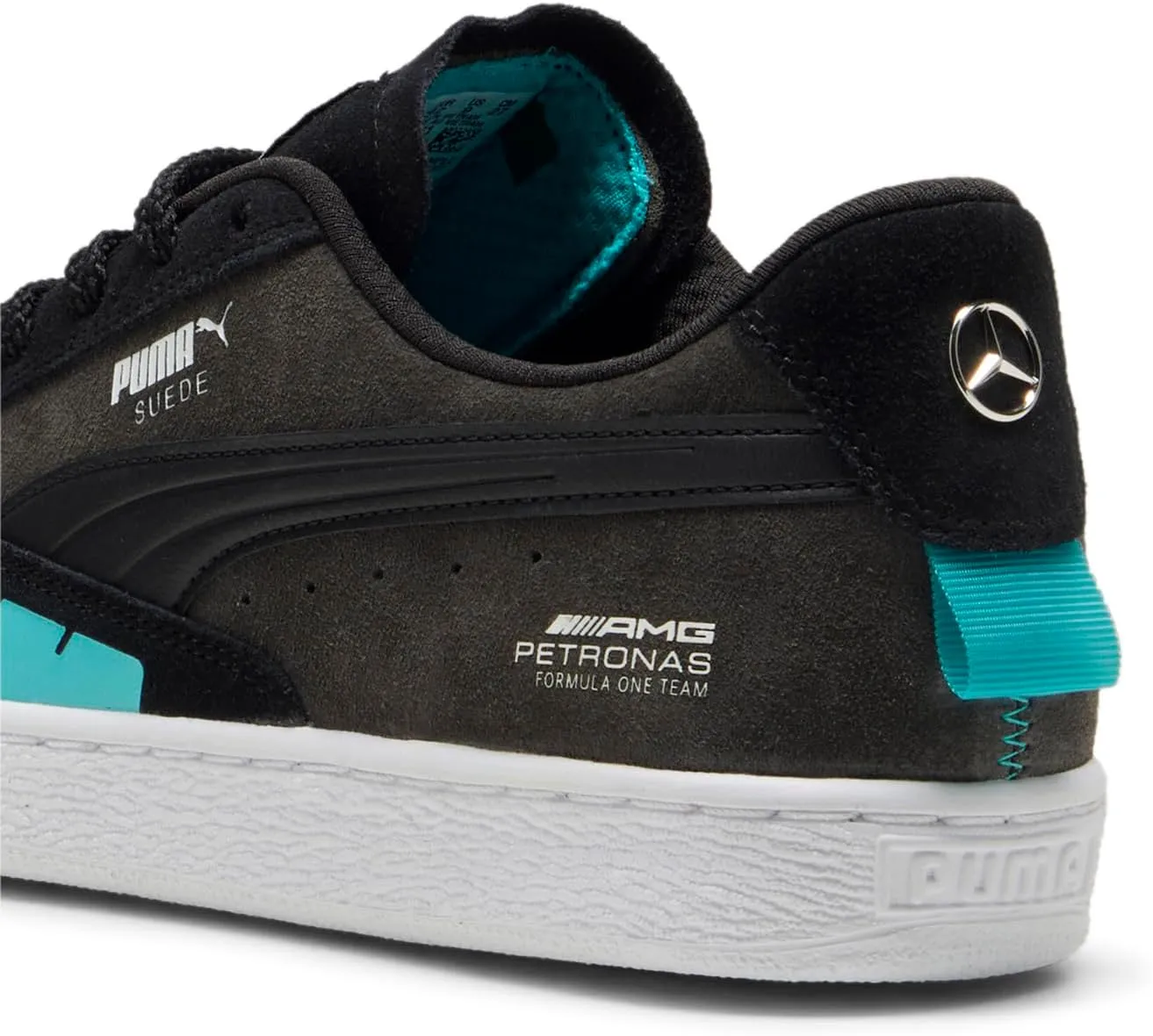 PUMA® Mercedes AMG Petronas Suede Walking Shoes for Men – Padded Insole & Collar – EVA Midsole