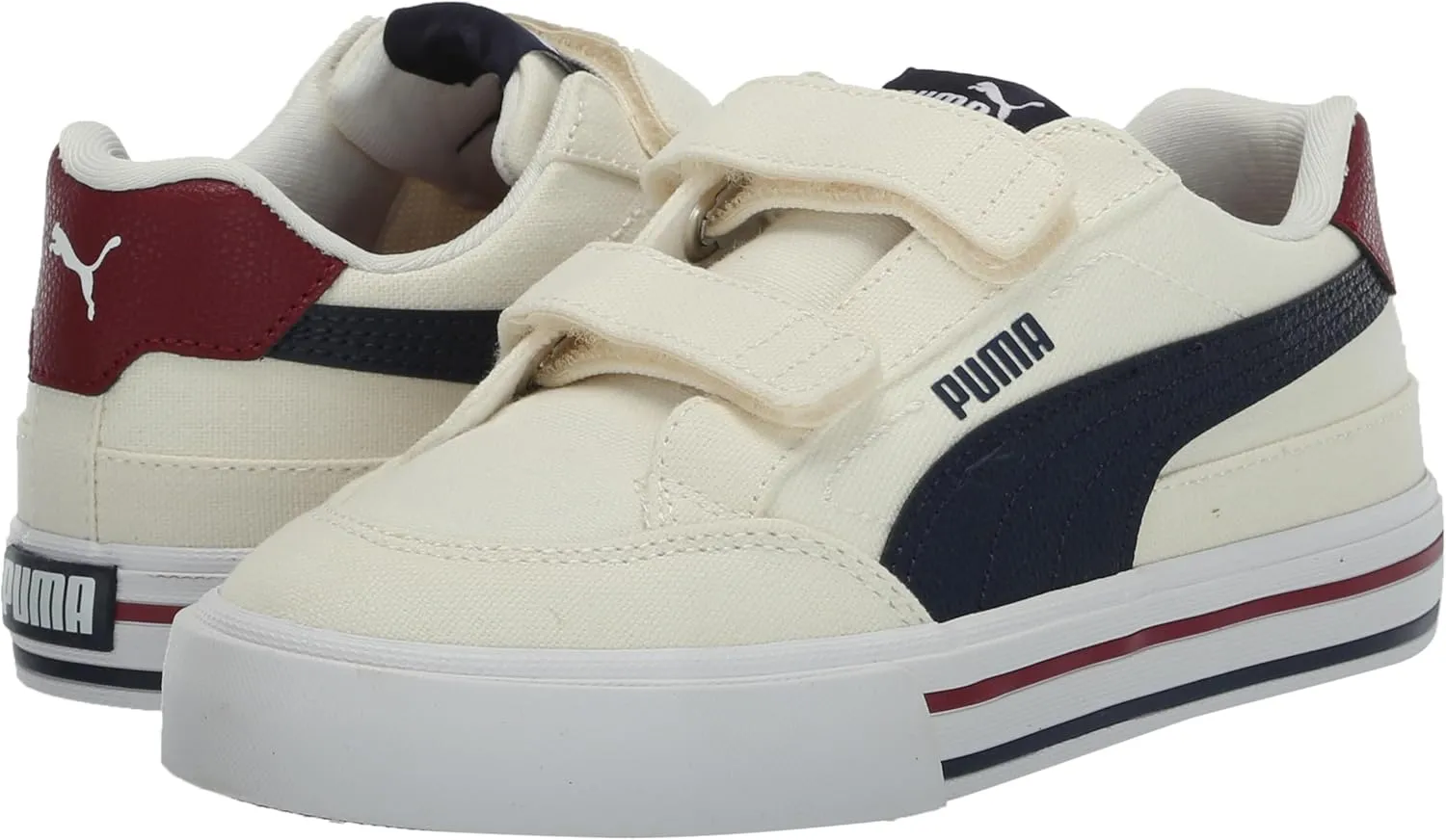 PUMA Unisex-Child Court Classic Vulc Hook and Loop Shoes Sneaker