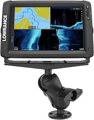 RAM Mounts Large Marine Electronics Mount RAM-D-111U-C with Short Arm Compatible with Garmin, Lowrance, Humminbird   More