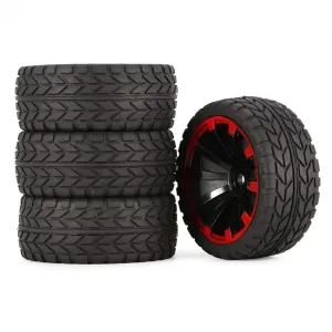 RC Accessory Compatible with Tamiya for TT01 TT02 TA06 XV01 PTG-2 for HPI WR8 for Kyosho 1/10 RC for Racing Car Tires On Road Touring Drift Car Tyre Wheel