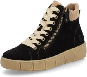 Remonte D1T70 Women's High-Top Trainers, Loose Insole, Black Estate 03, 6 Women