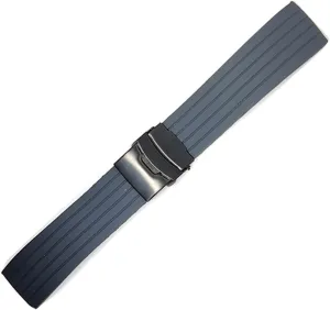 RHAIYAN 18mm 20mm 22mm 24mm Sport Silicone Watch Band Strap Men Women Universal Waterproof Rubber Watchband Wrist Bracelet Accessories Specific (Color : Grey B, Size : 18mm)