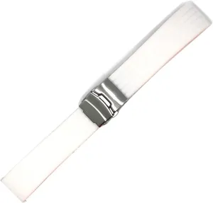 RHAIYAN 18mm 20mm 22mm 24mm Sport Silicone Watch Band Strap Men Women Universal Waterproof Rubber Watchband Wrist Bracelet Accessories Specific (Color : White S, Size : 22mm)