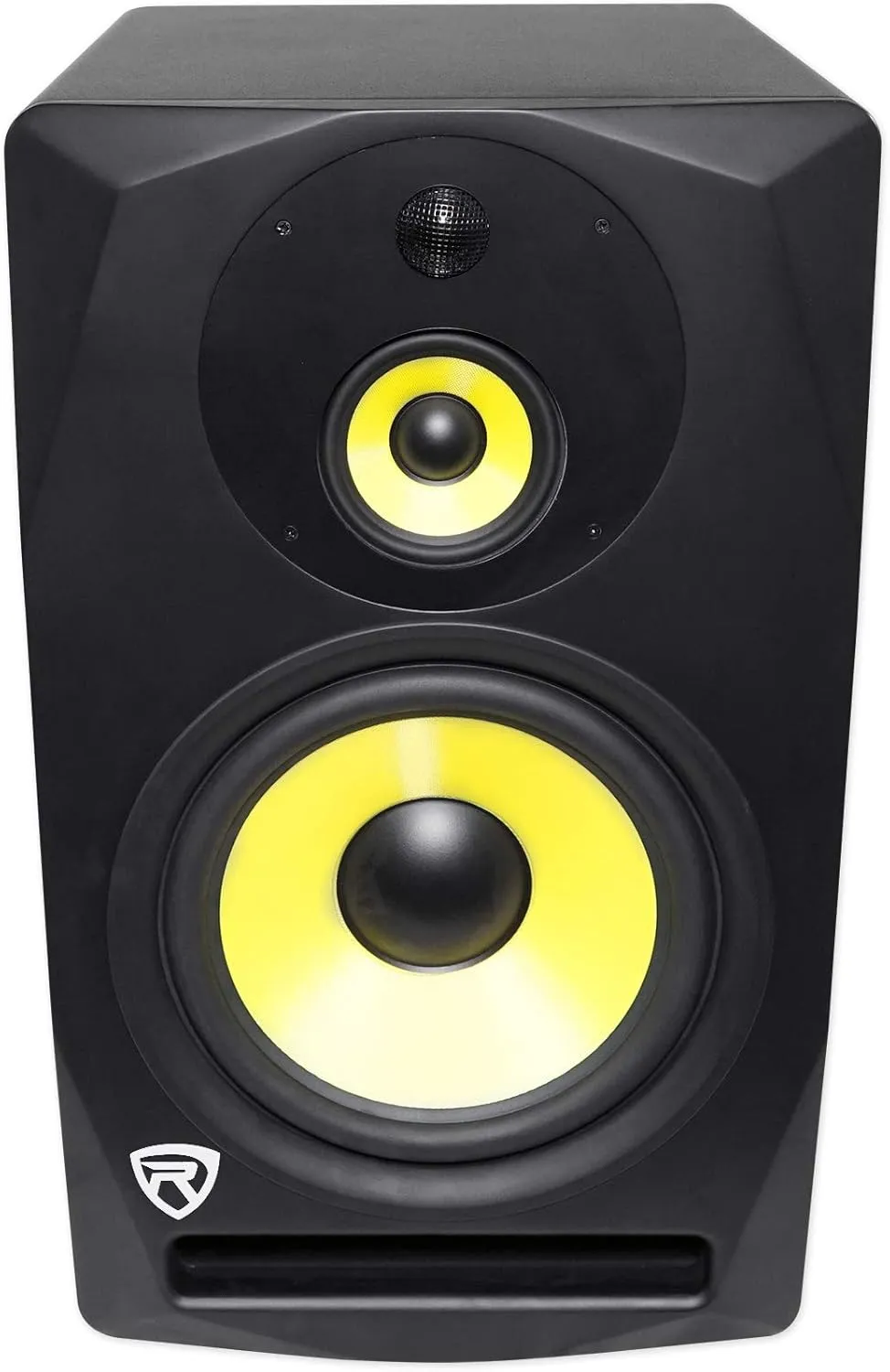 Rockville DPM10B 10" 400w Powered Active 3-Way Studio Monitor Speaker Full Range, Black, 10 inch