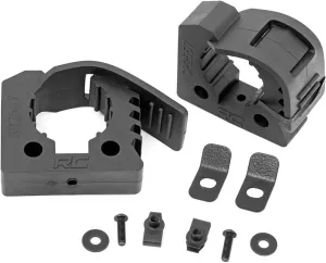 Rough Country Rubber Molle Panel Adjustable Clamp Kit 1" to 2-1/4" - 25 lb Capacity, Universal Fit, 2-Pack