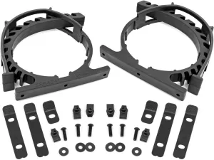 Rough Country Rubber Molle Panel Adjustable Clamp Kit 2-1/2" to 9-1/2" - 50 lb Capacity, Adapts to Any Shape, 2-Pack
