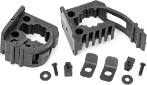 Rough Country Rubber Molle Panel Adjustable Clamp Kit 5/8" to 1-3/8" - 25 lb Capacity, Universal Fit, 2-Pack