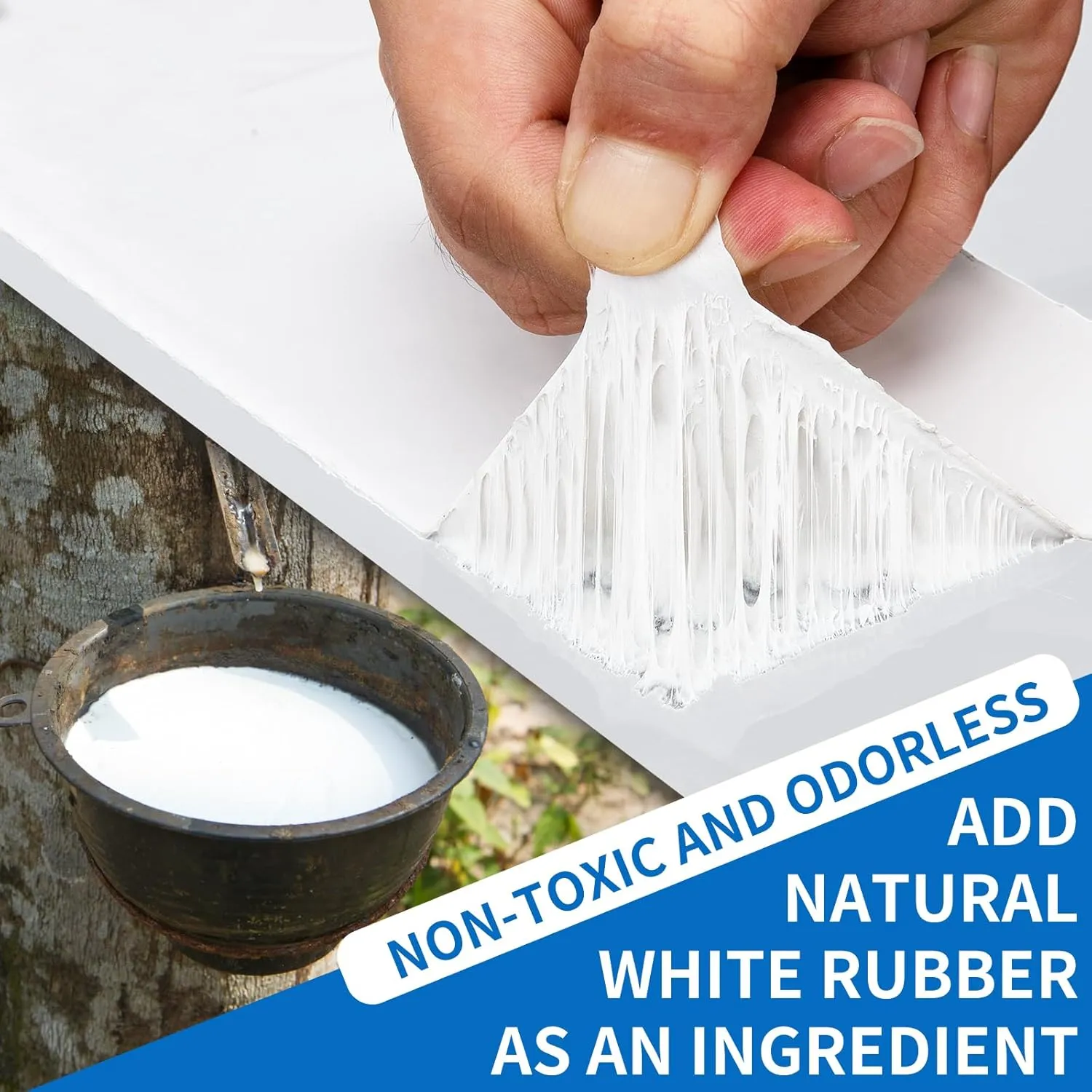 RV Roof Tape,Leak Repair Sealant Tape 4 Inch x 50 Foot UV & Waterproof for RV Roof,Window,Camper, Boat,Pipe Sealing, Natural White